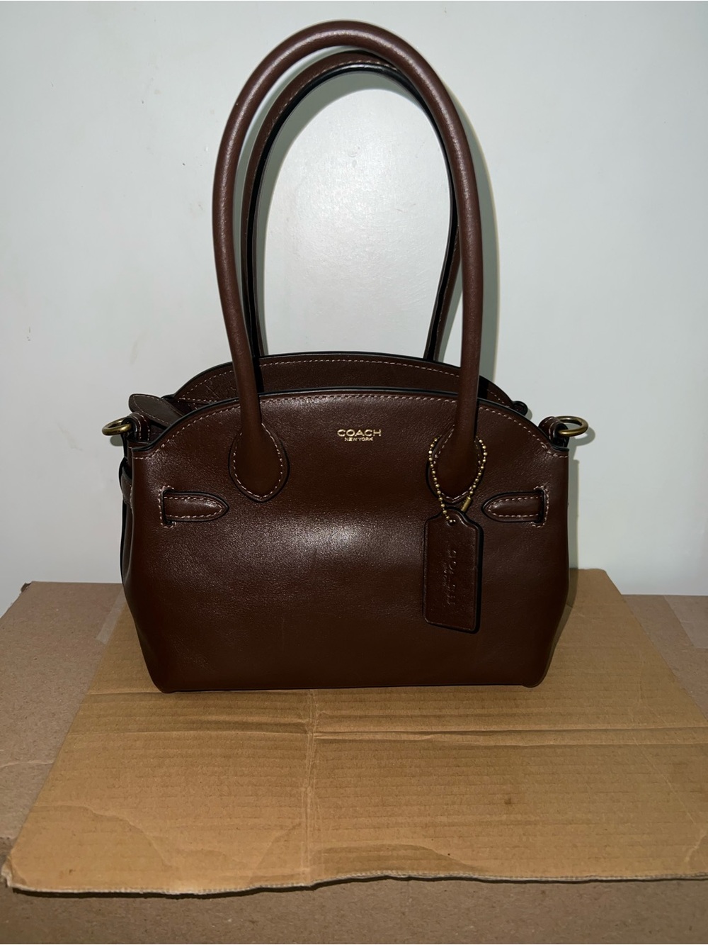 Coach Brown Leather Carryall Satchel